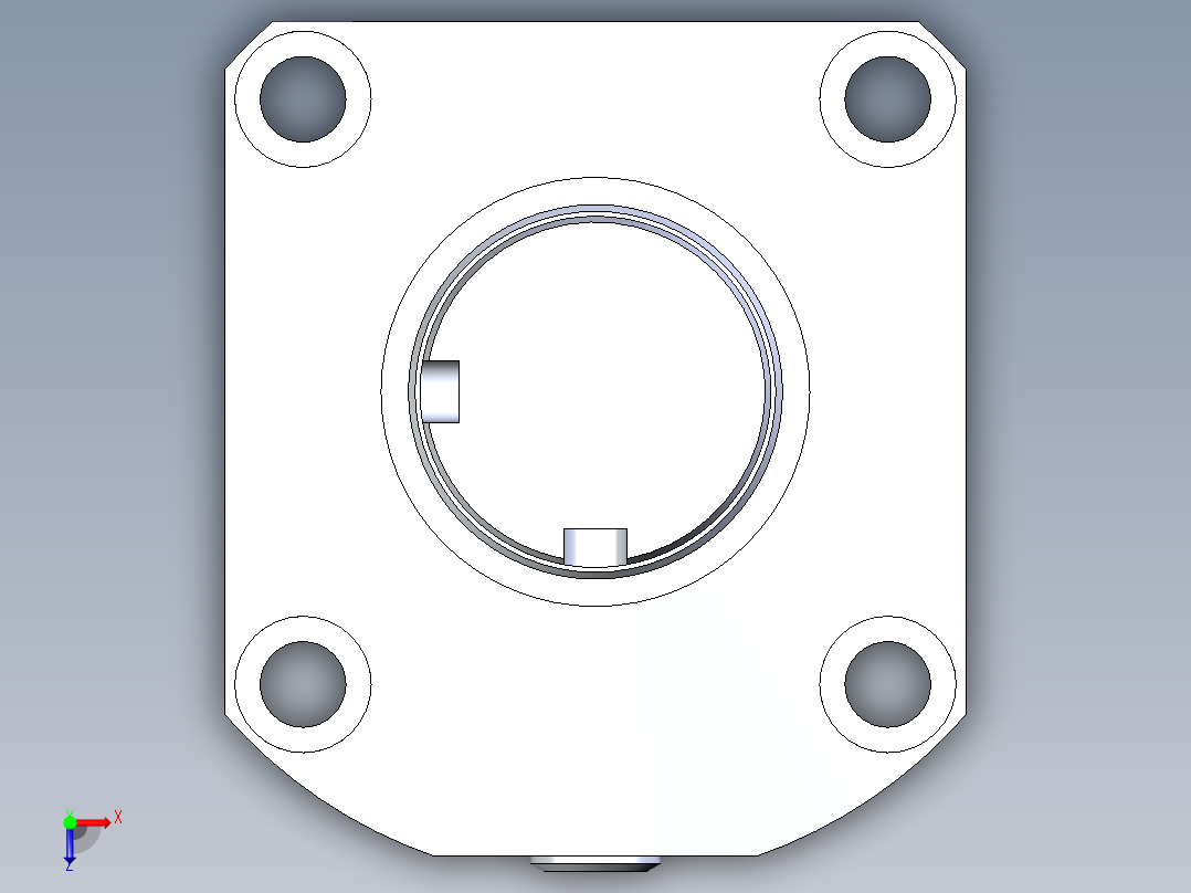 KOSMEKLG0900-GR-F多系列多零件图纸模型俯视图
