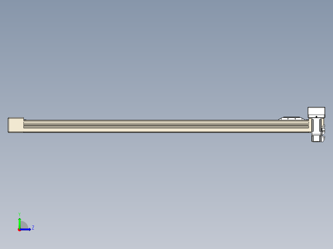 同步带全封闭直线模组TPA-HCB-65S-90-L950-ML-Y-P10-N3左视图