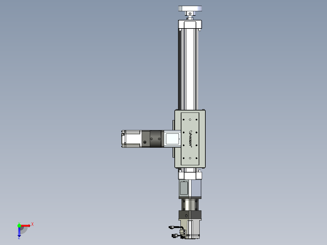 威洛博直线电机模组EB8ZR-L200-S360-RZP75B5K-ZP755K-MS3俯视图