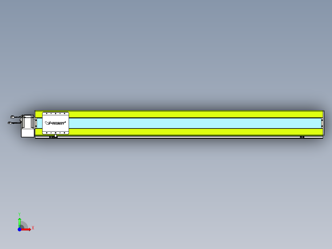 威洛博VBC同步带传动一无尘环境VBC17-L45-S1650-BLU-ZP75-C3前视图