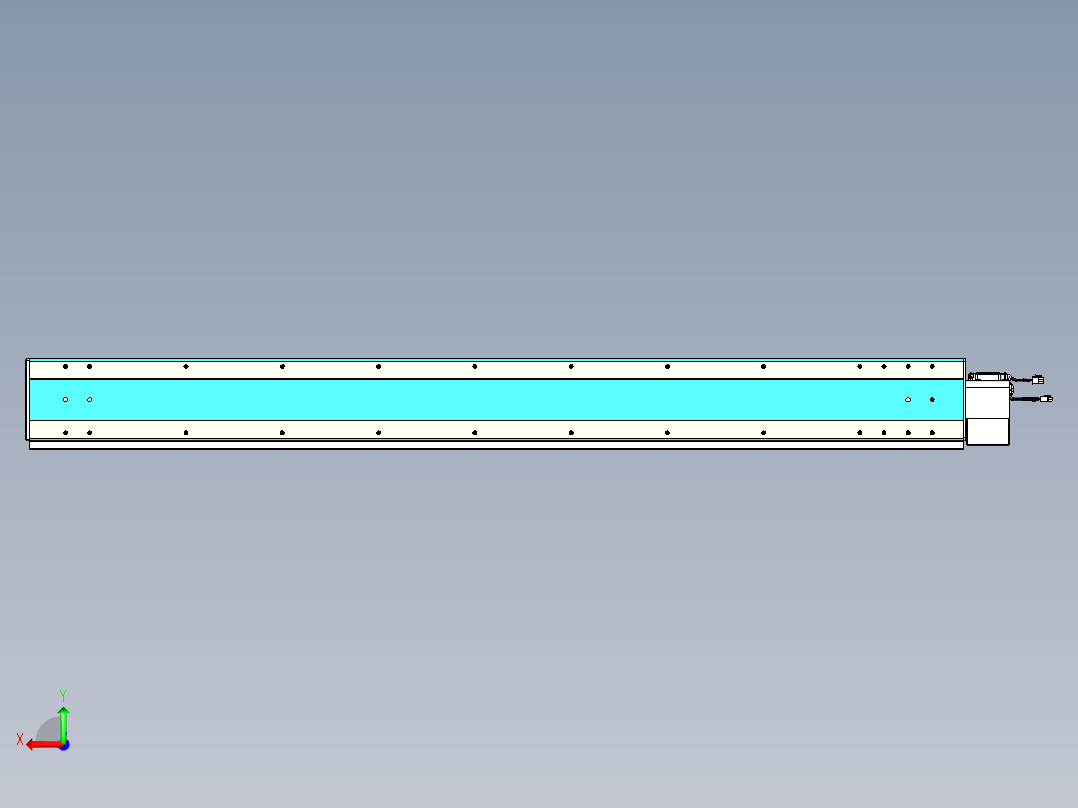 威洛博VBC同步带传动一无尘环境VBC17-L45-S1650-BLU-ZP75-C3后视图