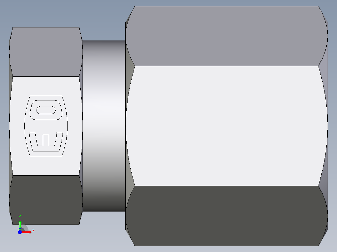 卡套式工业通用硬管接头EO_Blanking_plug_for_tube_ends_ROV06ZSCF前视图