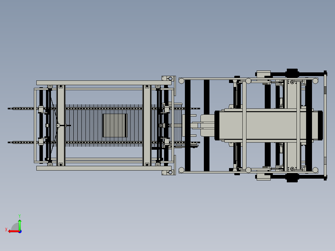 纸箱成型机后视图