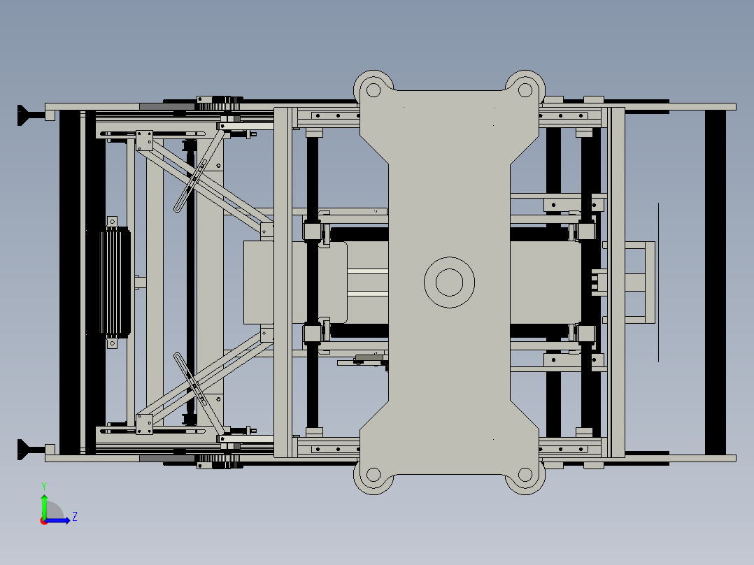 纸箱成型机左视图