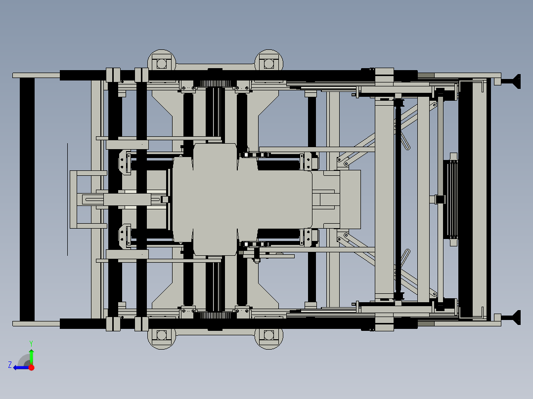 纸箱成型机右视图