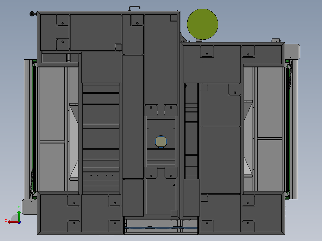 单机器人3工位工作站sw20后视图