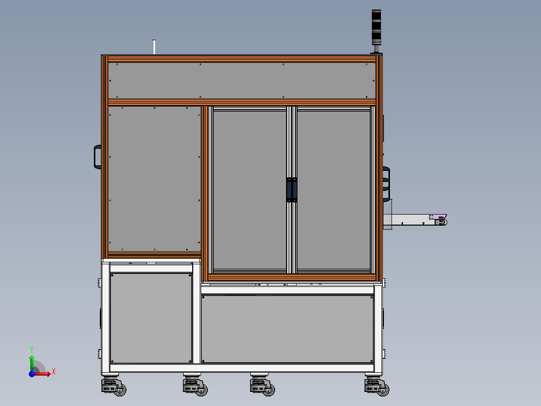 口红珠叉弹簧盖子组装sw20可编辑前视图