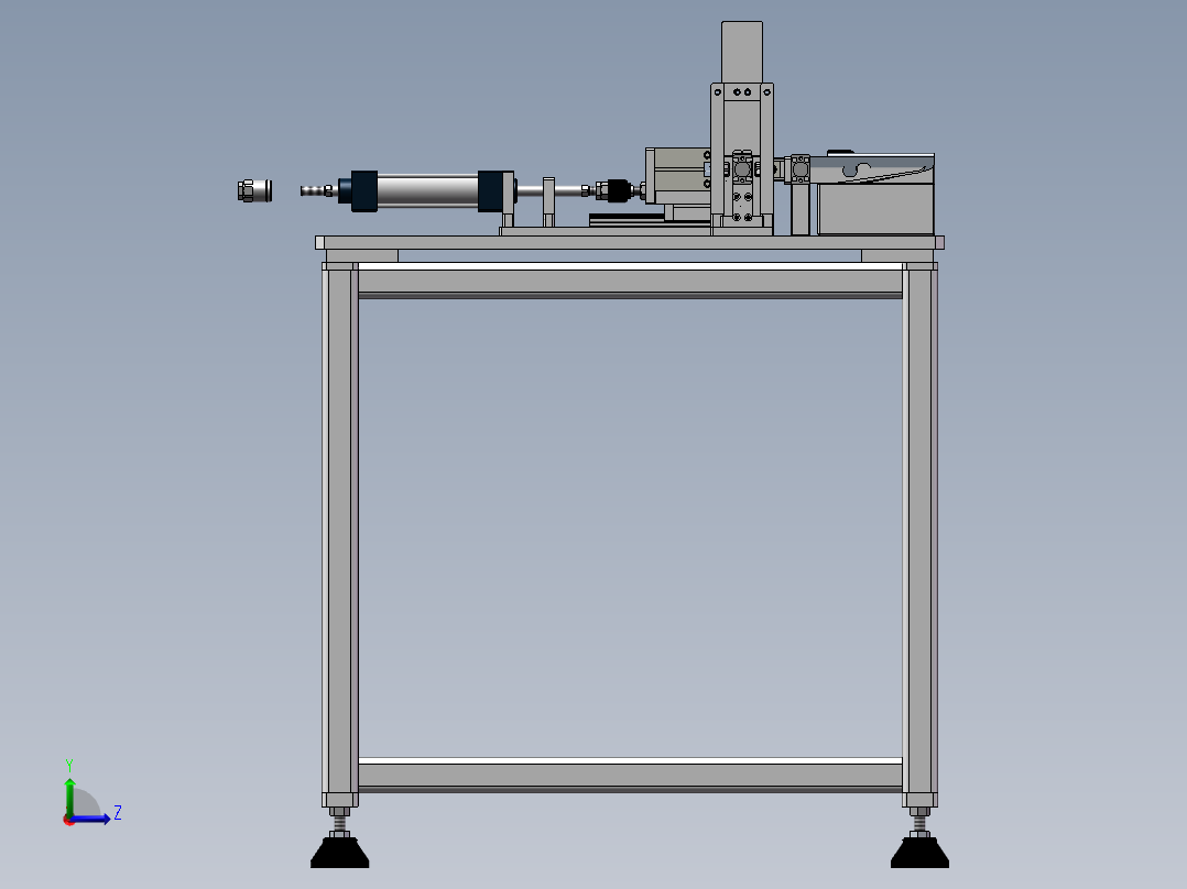 尾座自动压胶圈机sw17可编辑左视图