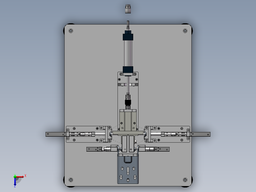 尾座自动压胶圈机sw17可编辑俯视图