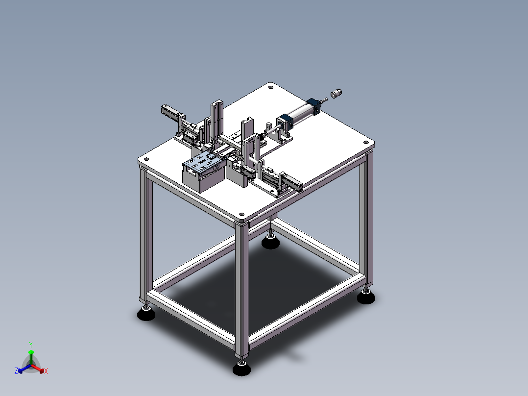 尾座自动压胶圈机sw17可编辑正等轴测图