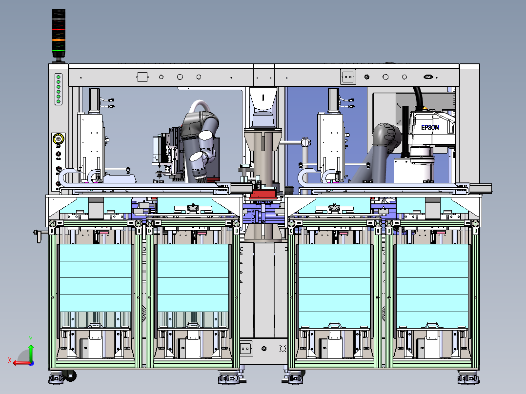 模组支架装电芯设备sw22可编辑后视图