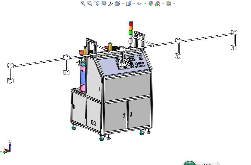 悬臂式灌胶机3D图纸 SolidWorks绘制图纸 搅拌式灌胶机3d三维模型