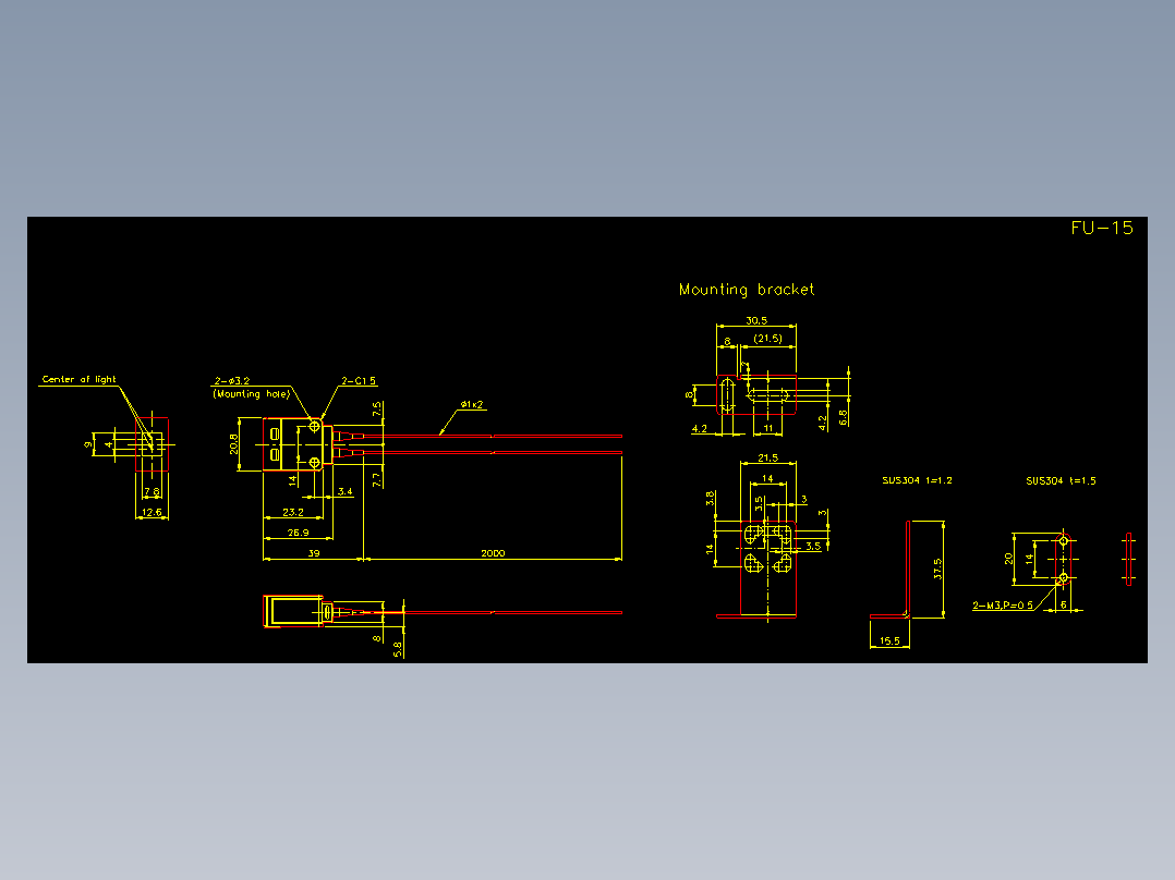 基恩士fu_cad_kc图纸模型