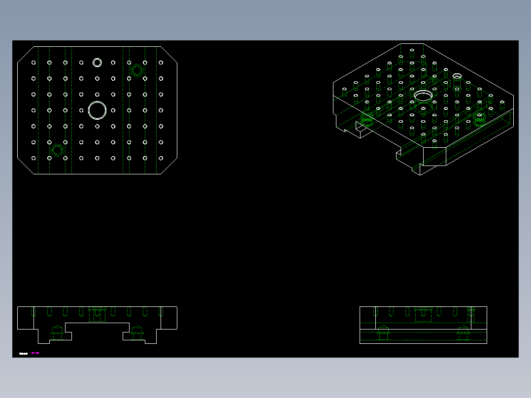 基板1901-2D多系列多零件图纸模型
