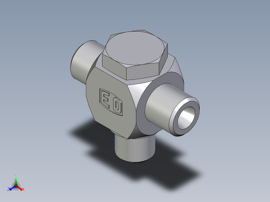 卡套式工业通用硬管接头EO_High_pressure_banjo_tee_TH06SROMD71