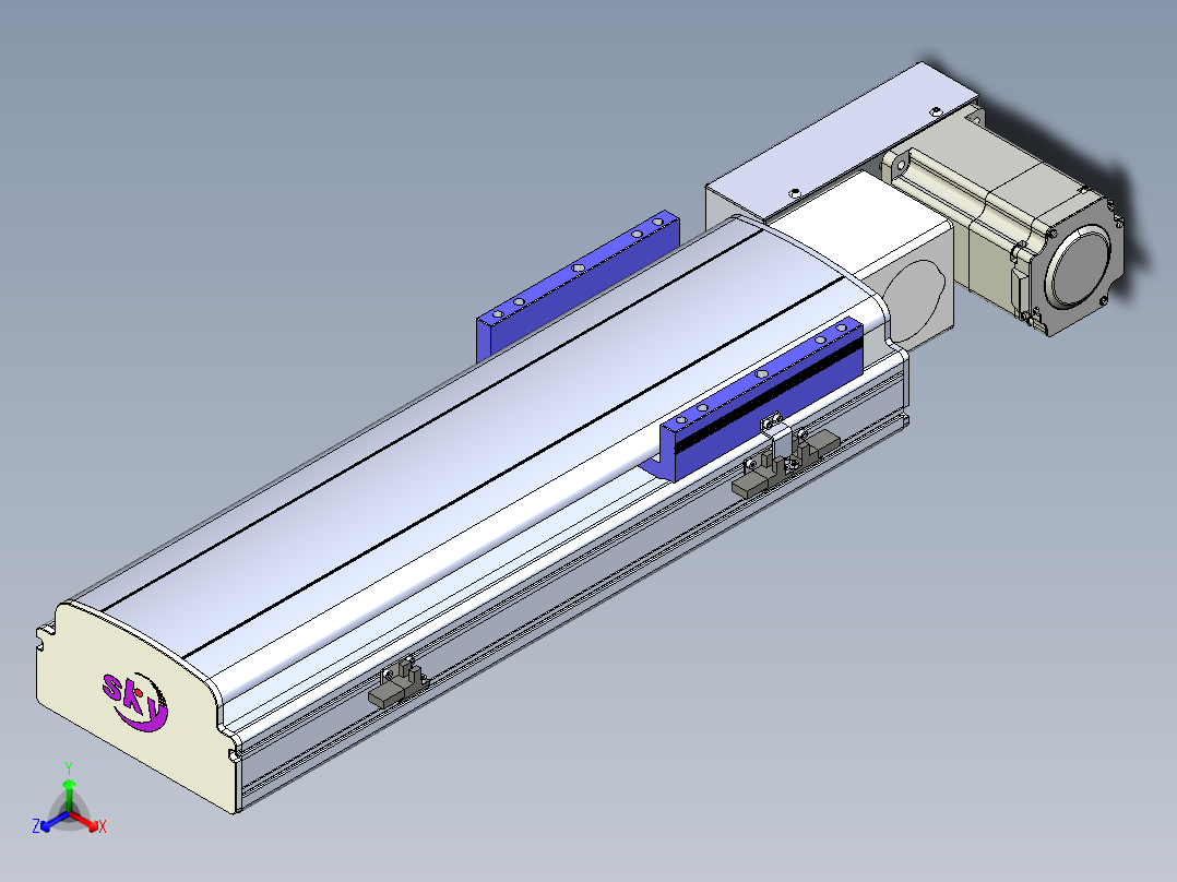 同步带滑台-半封闭B17H-L50-S300-L-P75-D3