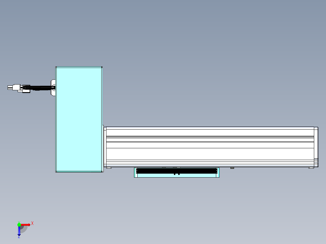 威洛博VBC同步带传动一无尘环境VBC14-L45-S100-BRD-ZP75-C3俯视图