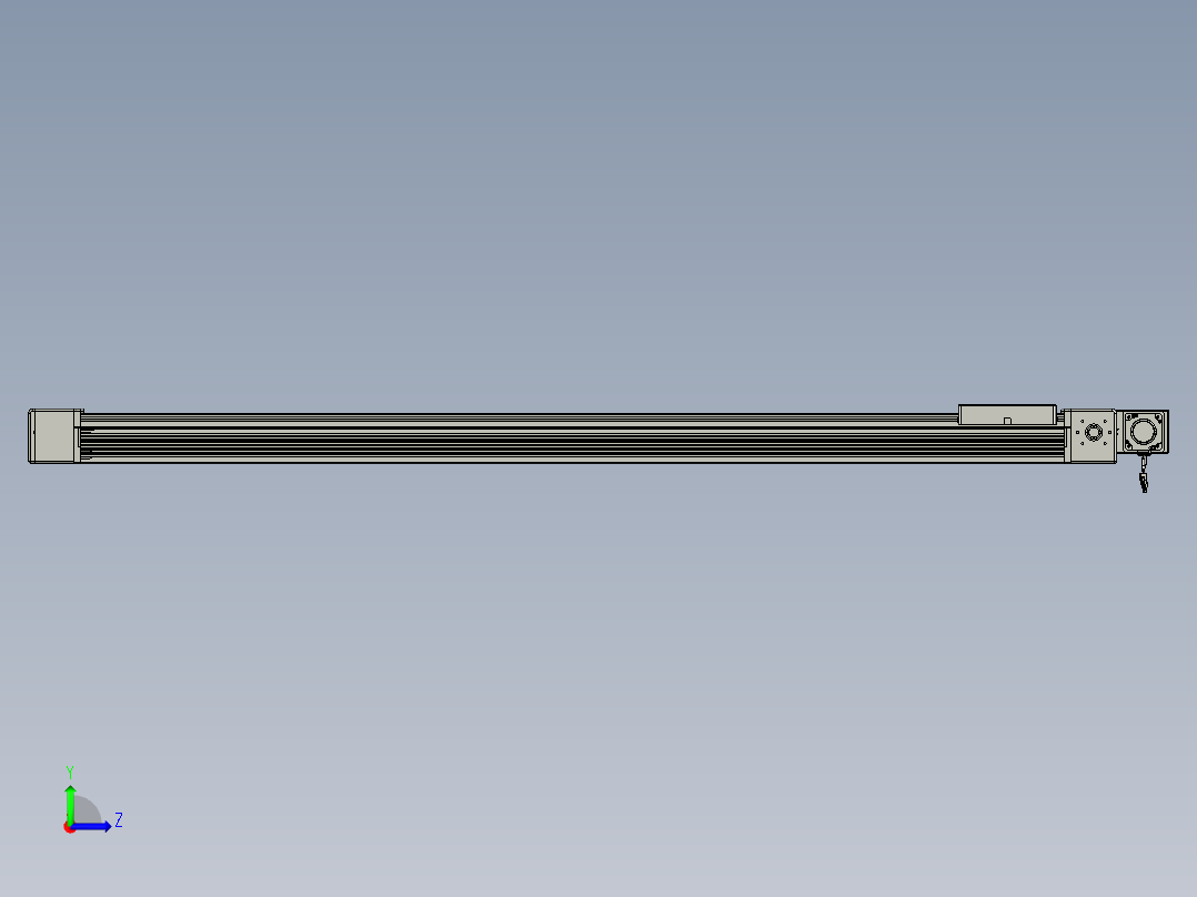 威洛博直线电机模组EB16-L208-S1900-BL-ZP75-MS3-5K左视图