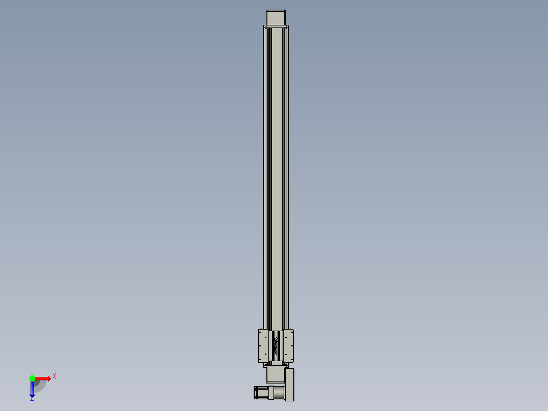 威洛博直线电机模组EB16-L208-S1900-BL-ZP75-MS3-5K俯视图