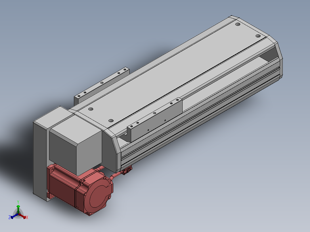 精密模组MT170-L125-200-LD-M75-C4正等轴测图