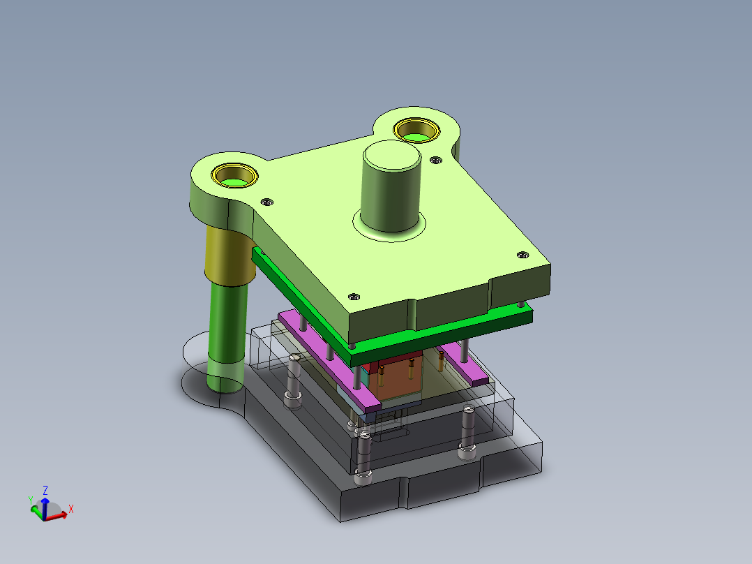 Q267-散热底座冲压复合模具设计【三维SolidWorks】