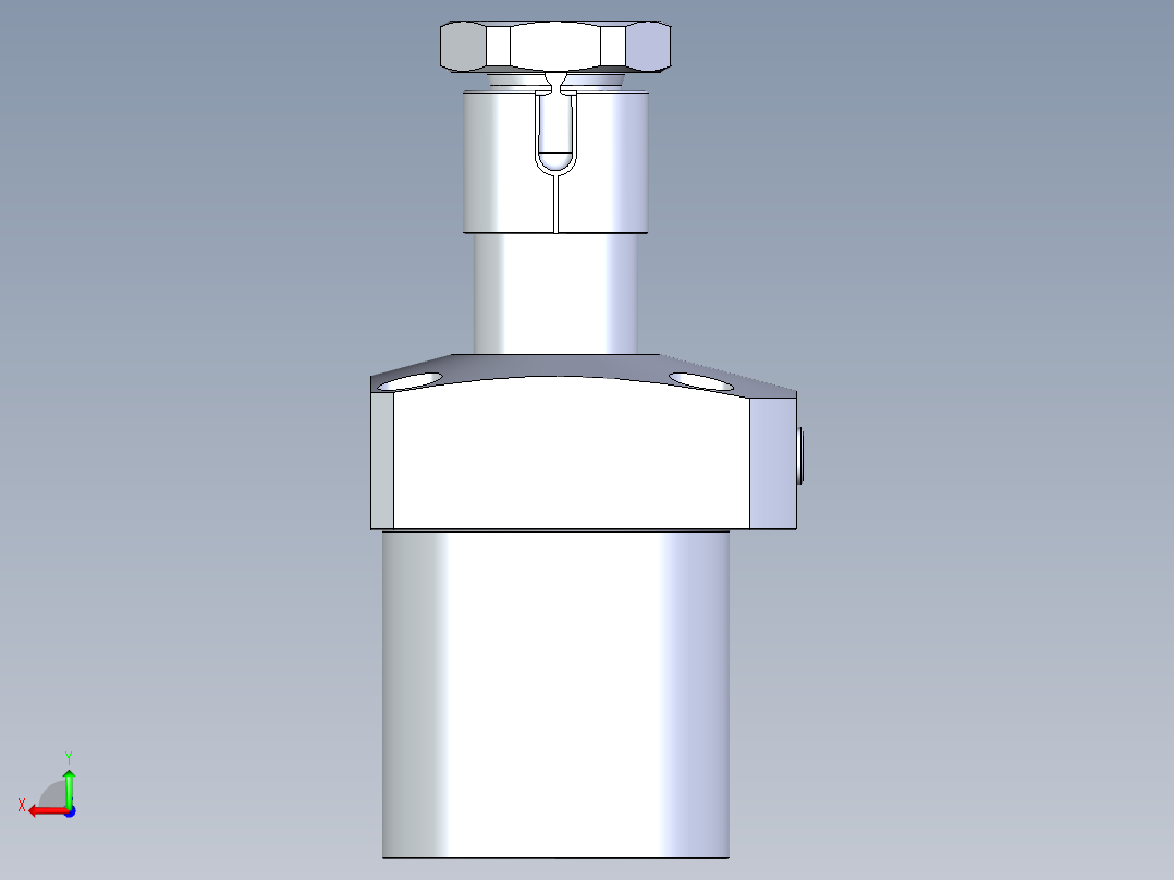 KOSMEKLHA0750-GL多系列多零件图纸模型后视图
