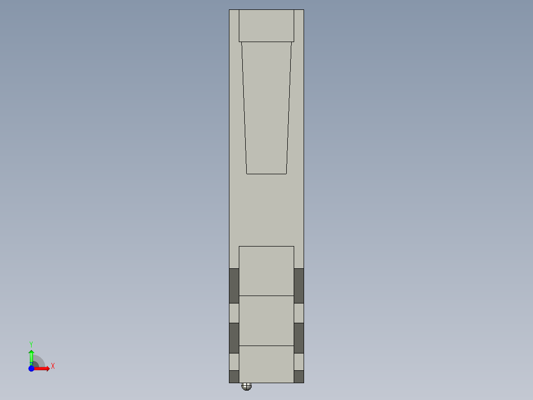 基恩士ES-32DC_kc图纸模型前视图