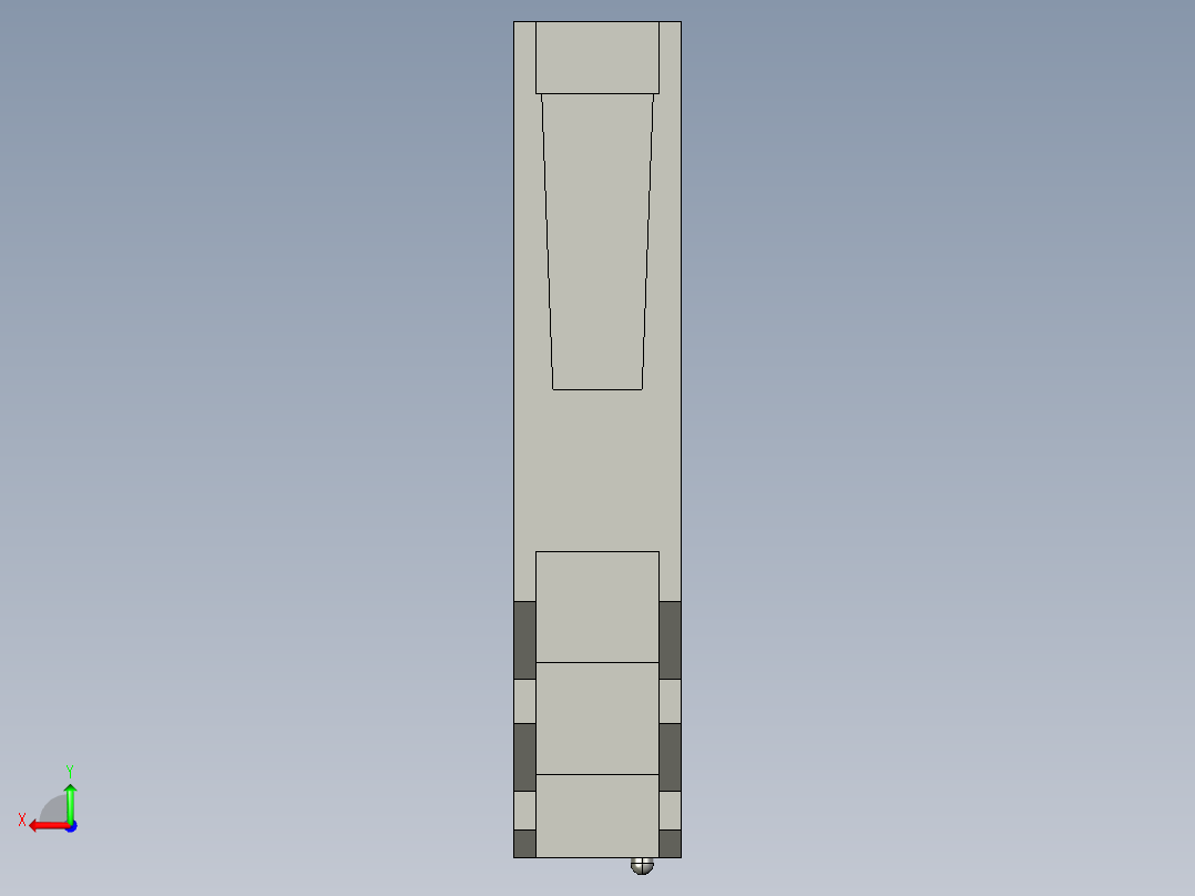 基恩士ES-32DC_kc图纸模型后视图
