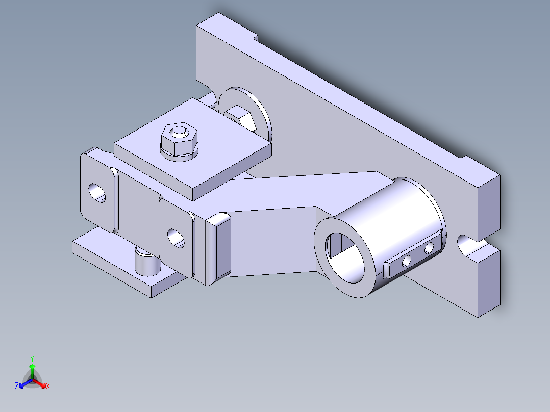 托架零件加工工艺及铣30x50上端面夹具设计【含三维】