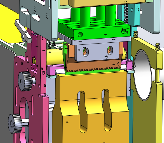 织带冲切机（sw18可编辑+cad）
