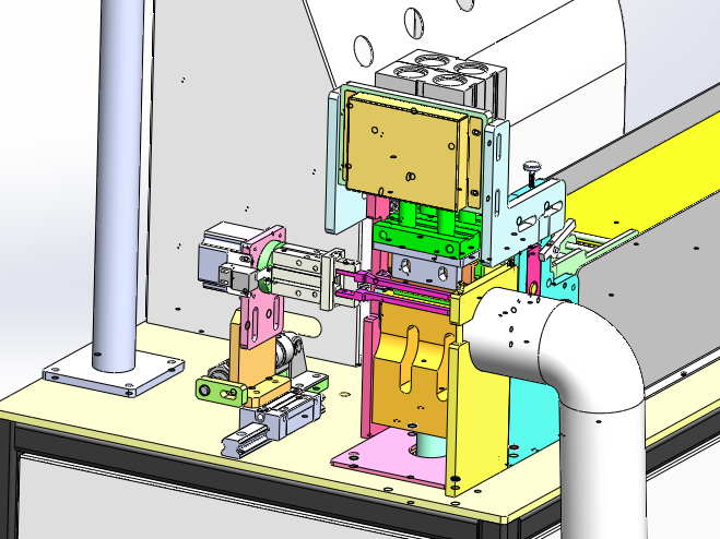 织带冲切机（sw18可编辑+cad）
