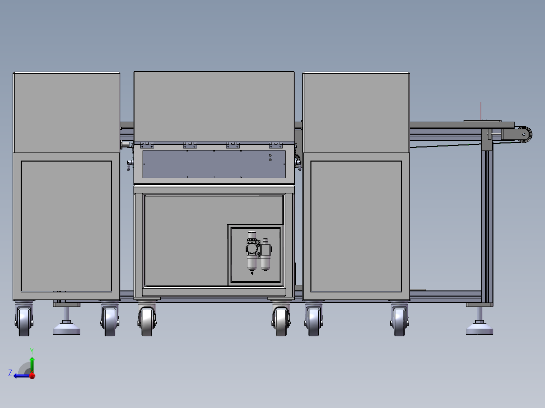 雷达主板测试设备sw19可编辑右视图