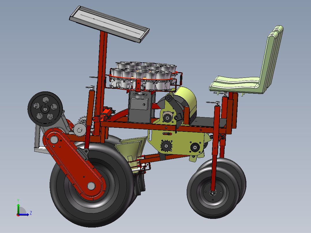 自走移栽机sw21左视图