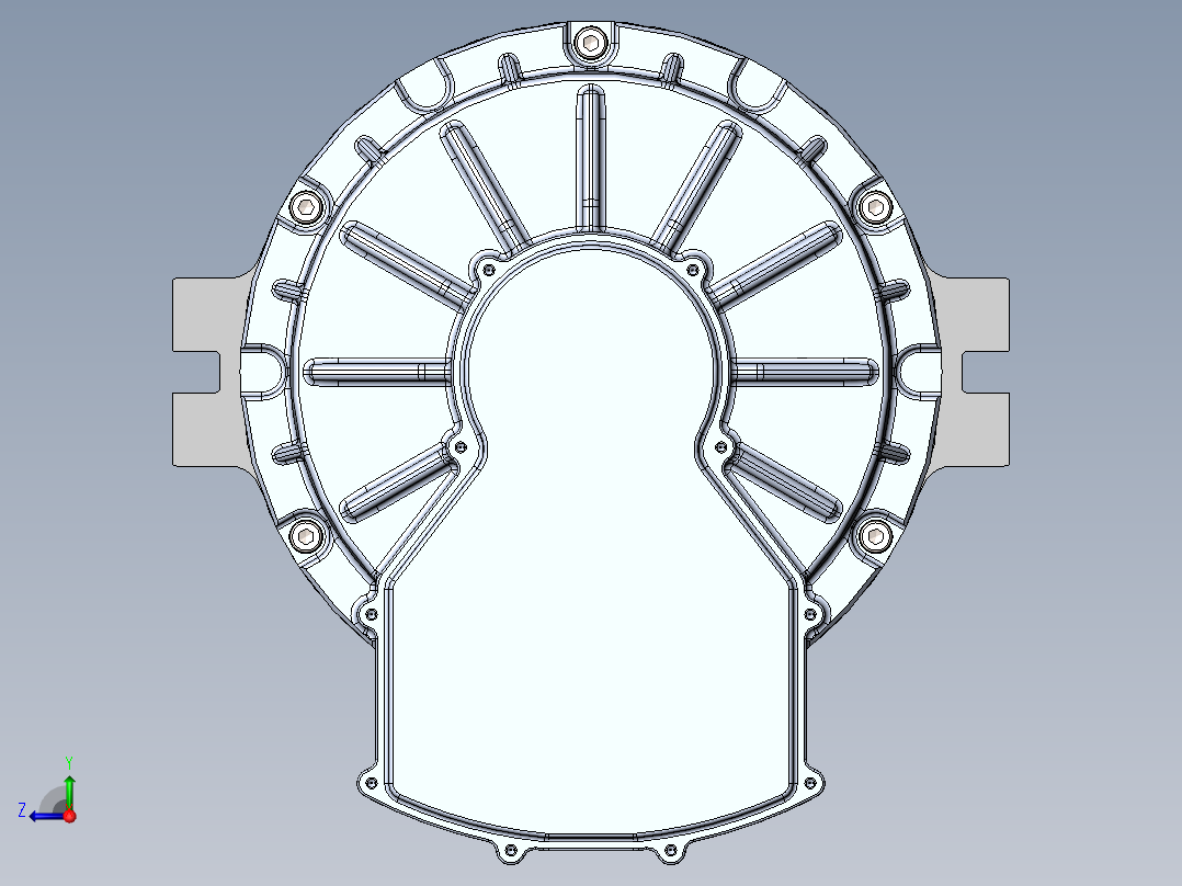新能源电机sw22可编辑右视图