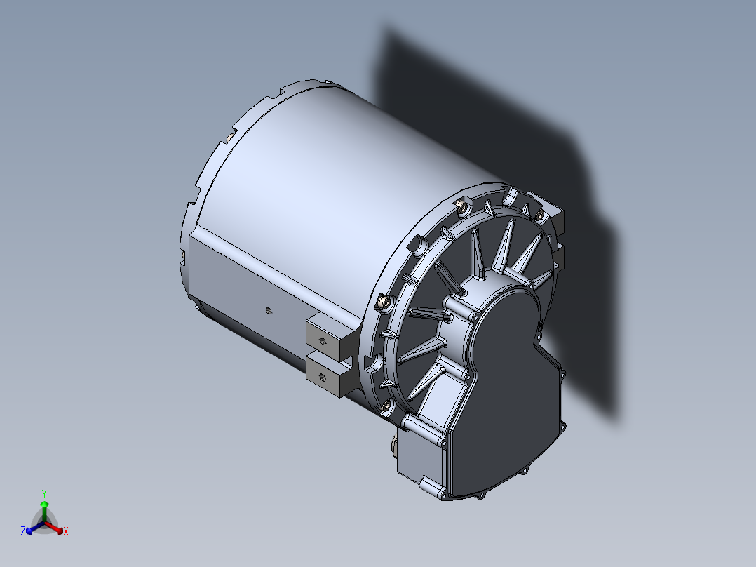 新能源电机sw22可编辑正等轴测图