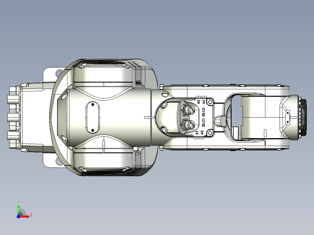 工业机械手ABB CRB1100(step)前视图