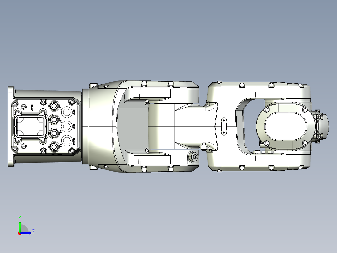 工业机械手ABB CRB1100(step)左视图