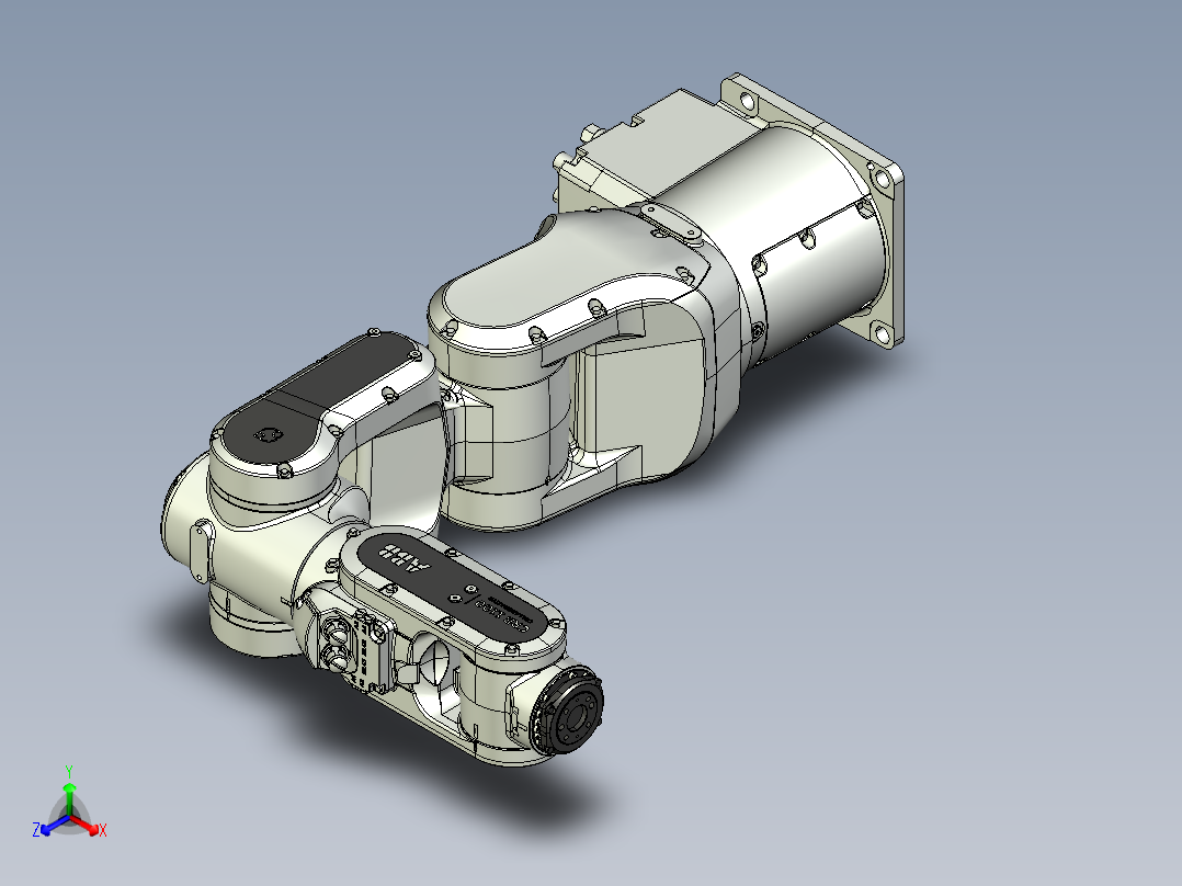 工业机械手ABB CRB1100(step)正等轴测图