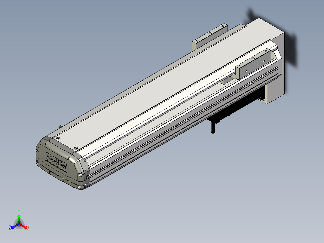 Toyo东佑达直线模组-ETH13-400-BM-200W+煞車正等轴测图