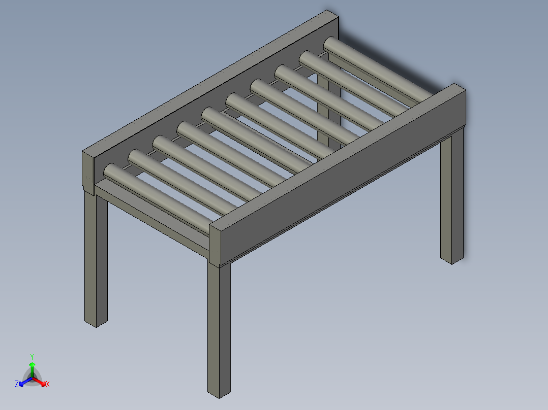 滚筒<span style='color: red'>输送机</span>-2-66-stp