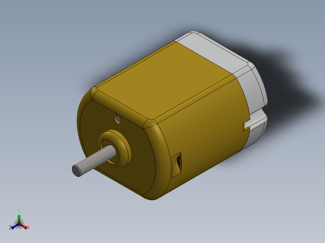 直流电机5正等轴测图