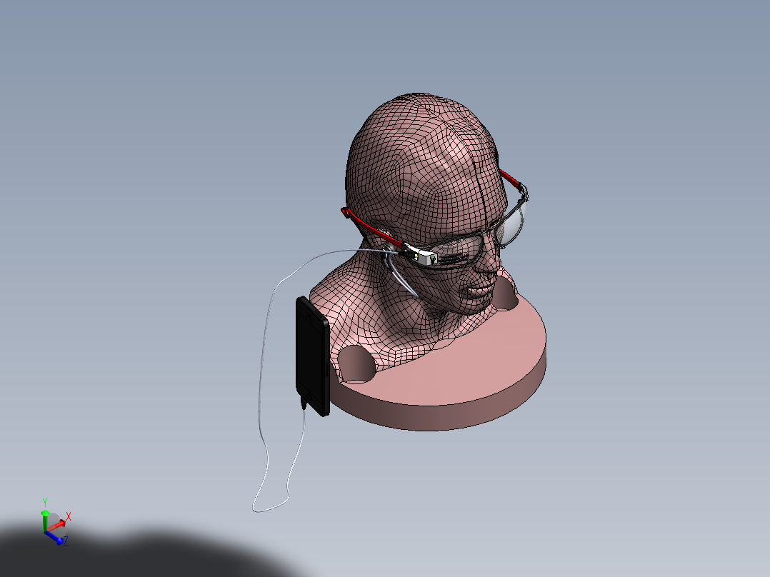 眼镜7正等轴测图
