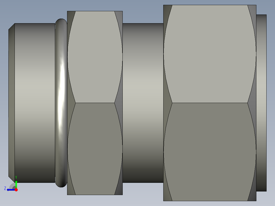 卡套式工业通用硬管接头20_f5bu-s右视图
