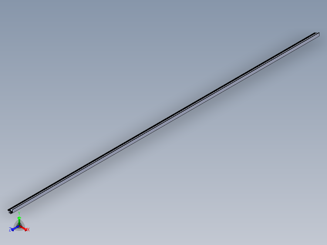 型材-BR PROTECTIVE PANE PROFILE PART C 3842529761.STEP正等轴测图