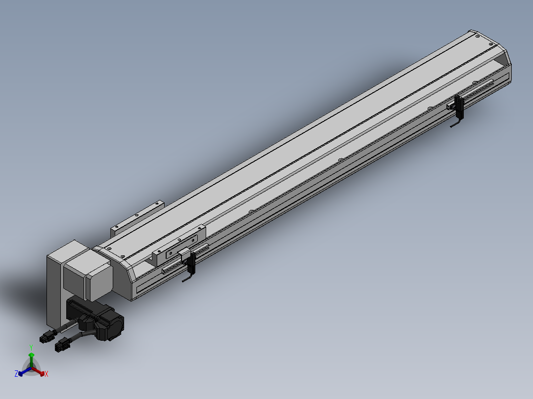 精密模组MT100-L78-600-LD-M10-C4正等轴测图