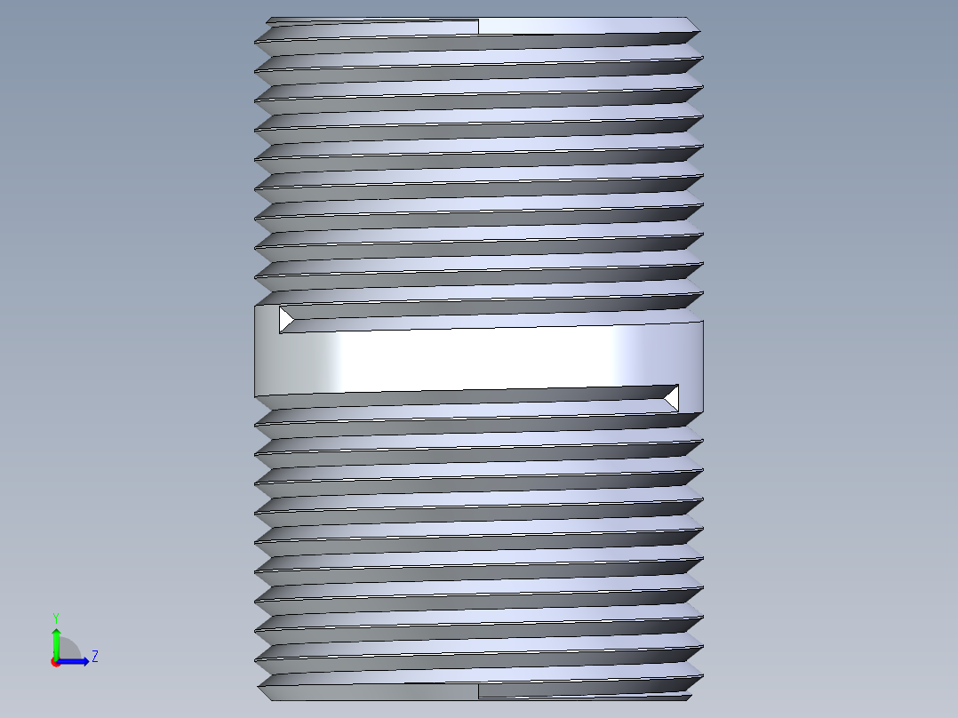 CPVC管件33-Sch80_Nipple_MPTxMPT_9861-134_1in x 2in左视图