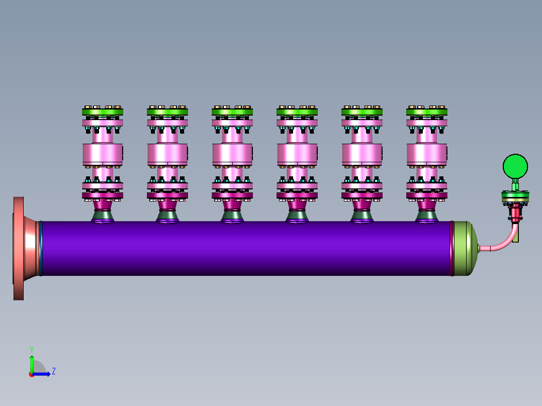 丙烯腈进行吸附过滤器左视图
