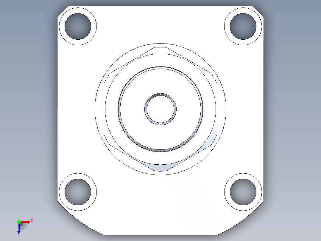 KOSMEKLG1050-SL-Y60多系列多零件图纸模型俯视图