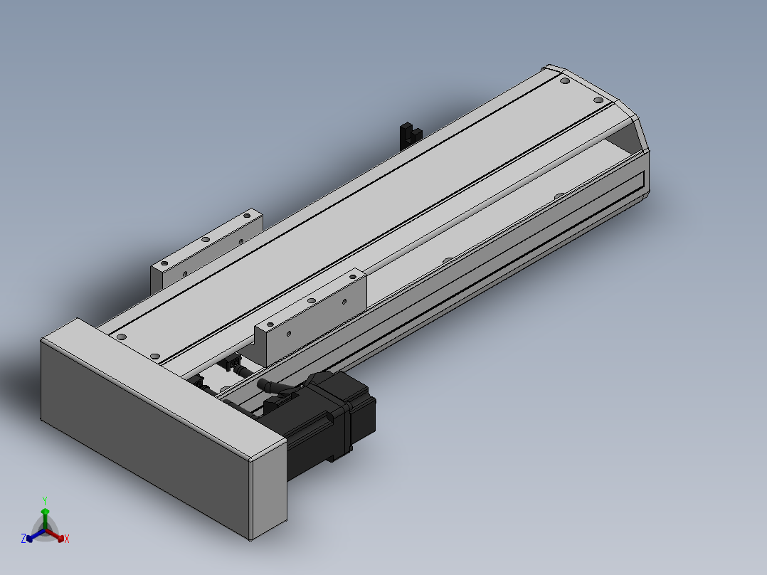 精密模组MY120-T10-200L-BL-P10B-C4-C正等轴测图