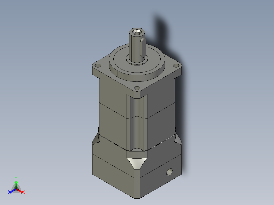 斜齿PGH060-L2 08-38.1-66.66-M4 CZ14.STEP正等轴测图